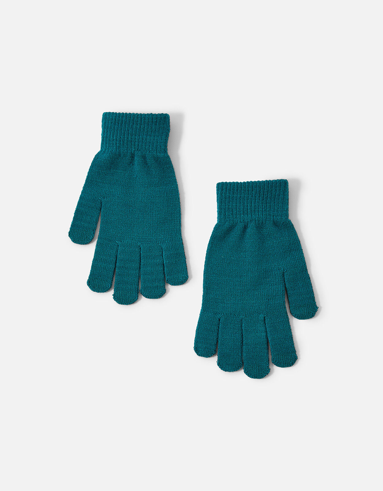 Womens Accessories Gloves Accessorize Womens Green Plain Capped Gloves 