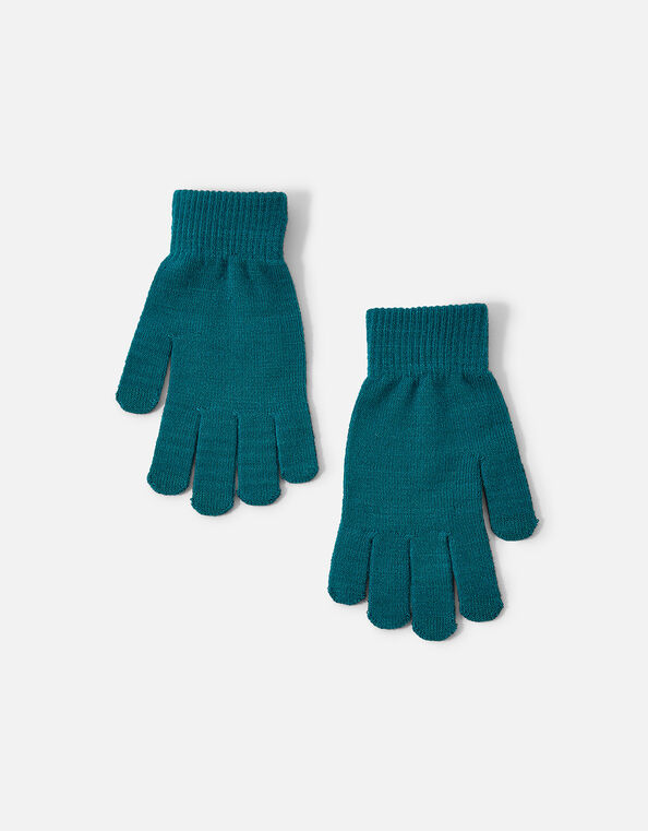Super Stretch Touch Gloves Teal, Teal (TEAL), large