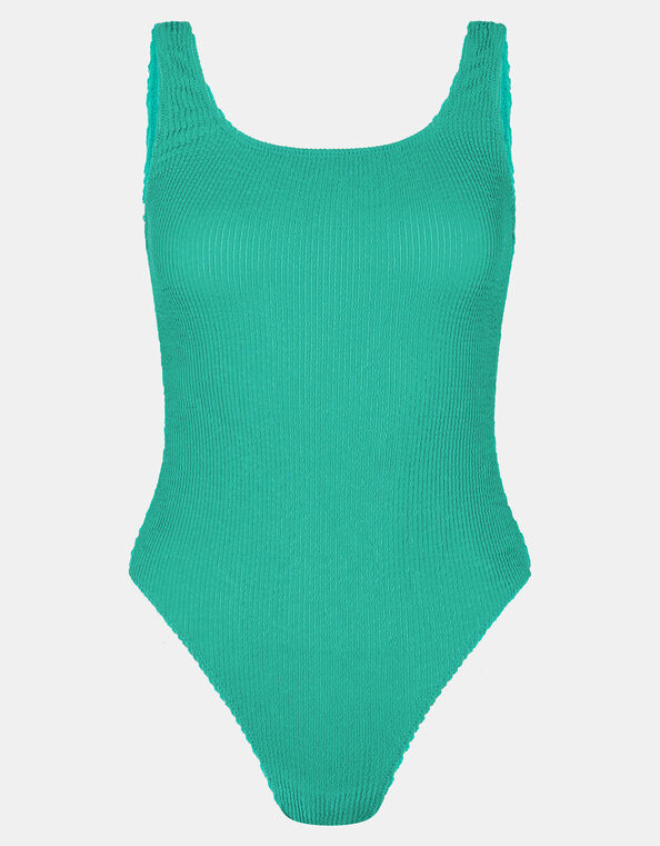Crinkle Swimsuit, Green (GREEN), large