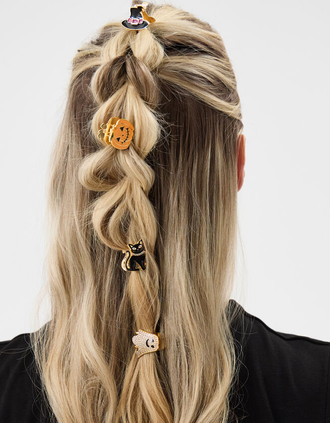 4-Pack Mini Halloween Metal Claw Clips, , large