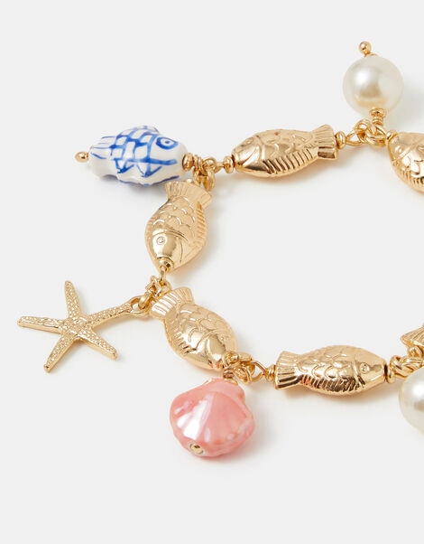 T-Bar Fish Charm Bracelet, , large