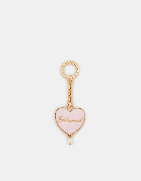 Bridesmaid Heart Keyring, , large