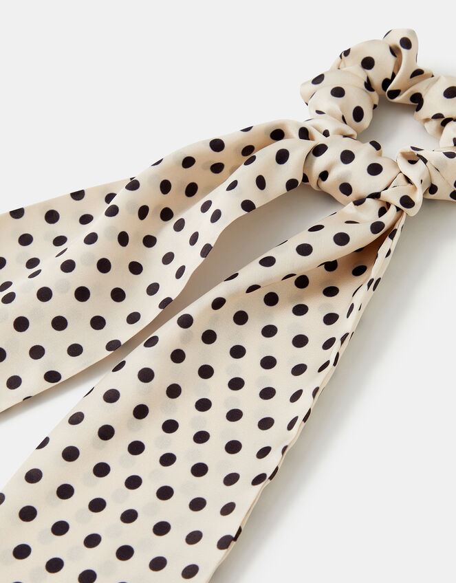 Polka Dot Scrunchie Scarf, , large