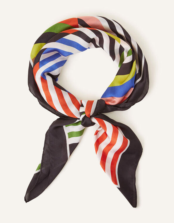 Splice Satin Print Scarf, , large