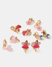 5-Pack Girls Fairy Clip-On Earrings, , large