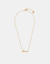 14ct Gold-Plated Love Necklace, , large