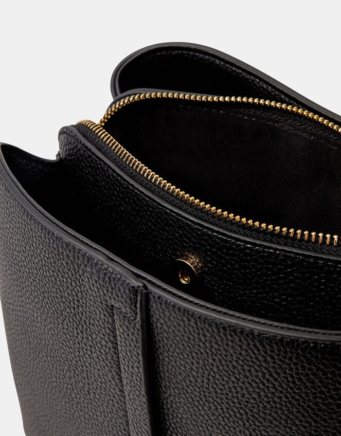 Webbing Strap Crossbody Bag , Black (BLACK), large