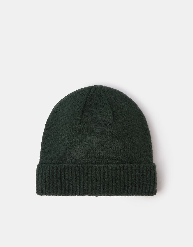 Plain Beanie Hat, Green (GREEN), large