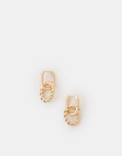 Twist Link Drop Earrings, , large