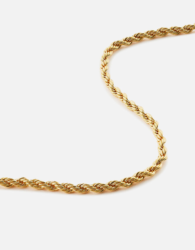 14ct Gold-Plated Rope Slider Bracelet, , large