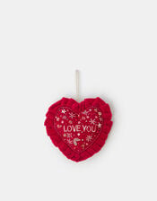 Love Velvet Heart Christmas Tree Decoration, , large