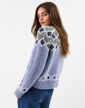 Fair Isle Jumper, Blue (BLUE), large