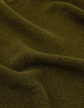 Plain Knitted Triangle Scarf, , large