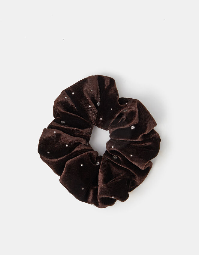 Sparkle Velvet Hair Scrunchie, , large