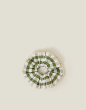 Gingham Layered Hair Scrunchie, , large