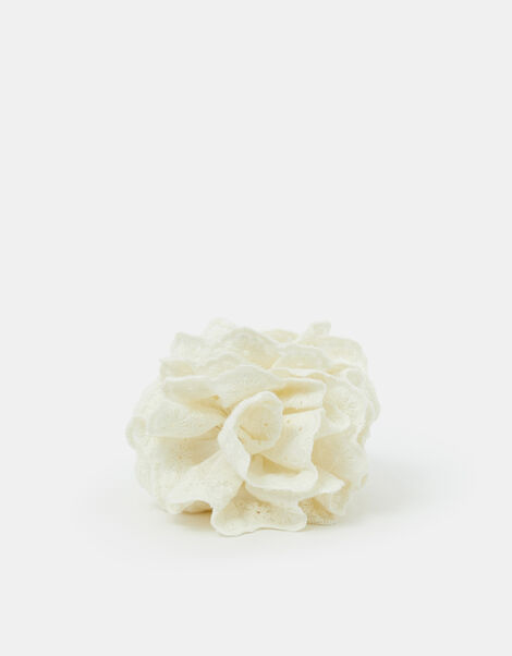 Broderie Ruffle Claw Clip, , large