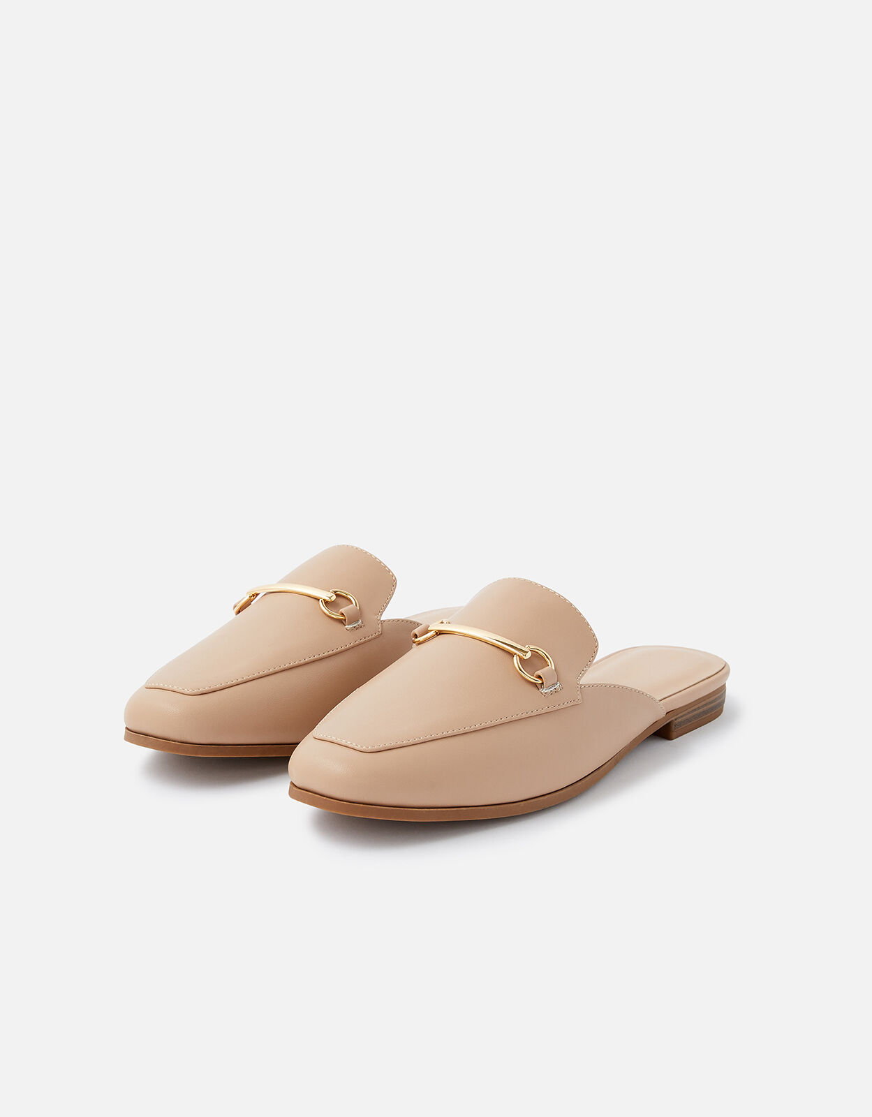 Backless Loafers Nude Flat shoes Accessorize UK