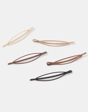 5-Pack Oval Hair Slides, , large