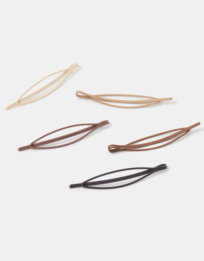 5-Pack Oval Hair Slides, , large