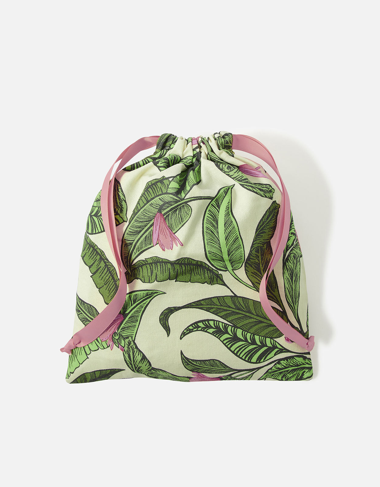 embroidered drawstring bag