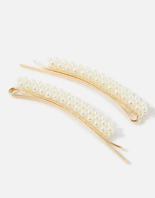 Pearly Hair Slide Twinset, , large