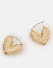 Bubble Heart Hoop Earrings, , large