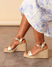 Espadrille Wedges, Gold (GOLD), large
