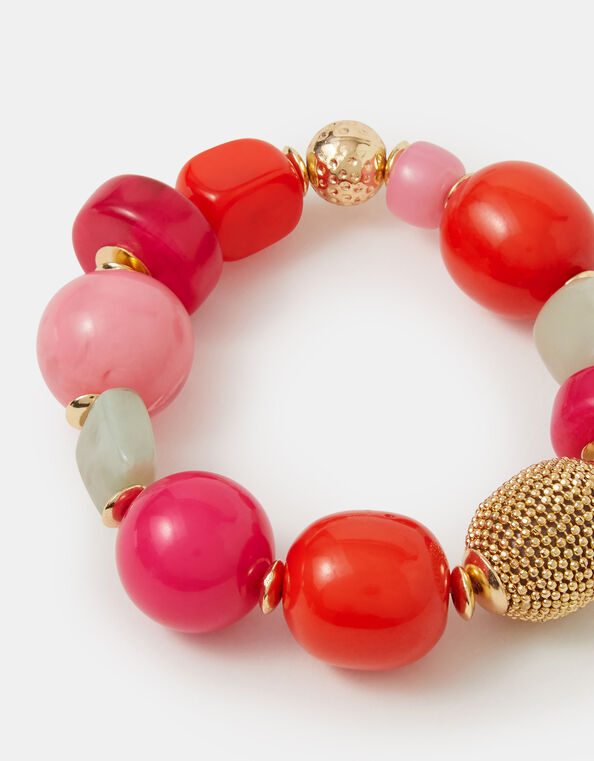 Chunky Resin Beaded Bracelet, , large