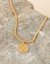 Gold-Plated Modern Heirloom Coin Choker, , large