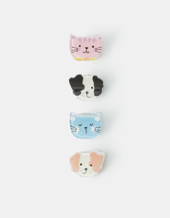 4-Pack Girls Pet Claw Clips, , large