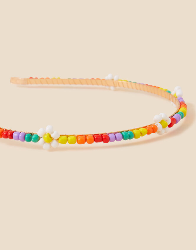 Girls Flower Bead Headband Girls headbands Accessorize UK