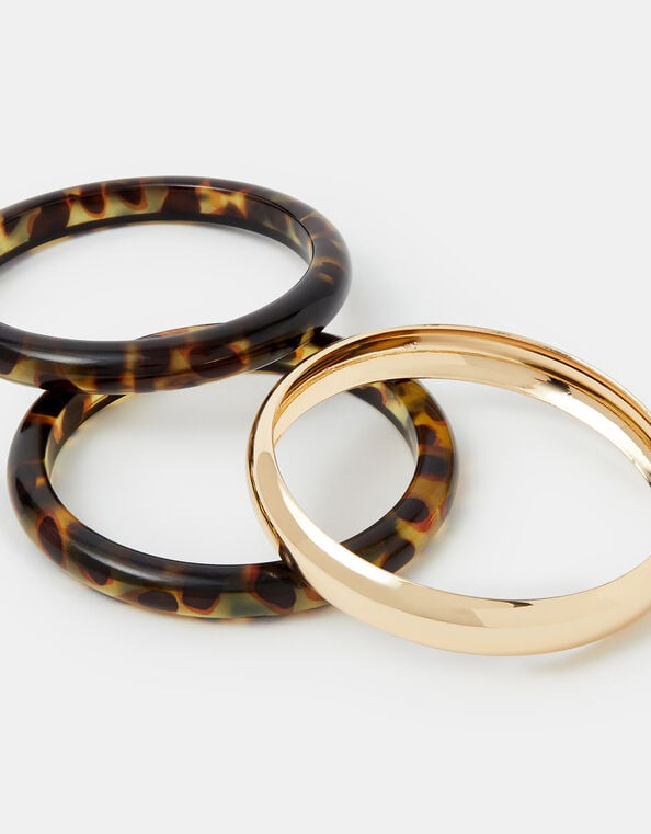 3-Pack Tort Bangles, Brown (TORT), large