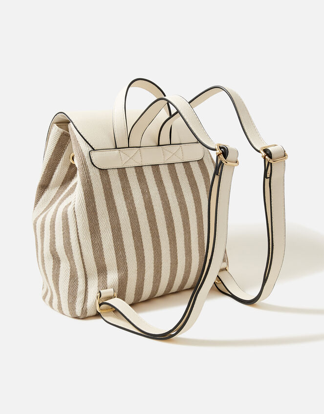 Woven Stripe Rucksack, , large