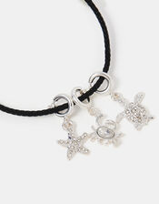 Adjustable Cord Bracelet , Black (BLACK), large