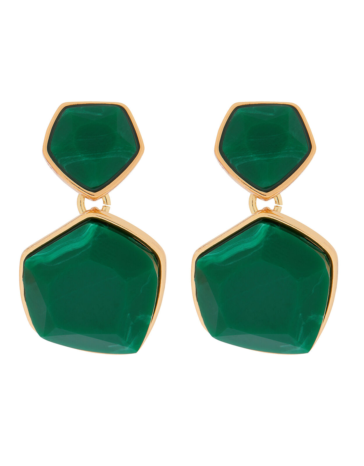 Accessorize store green earrings