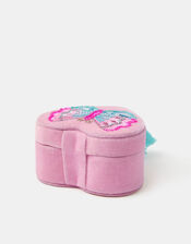 Girls Butterfly Heart Jewellery Box, , large