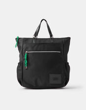 Olivia Top Handle Nylon Laptop Backpack, Black (BLACK), large