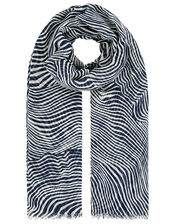 Organic Swirl Print Scarf, , large
