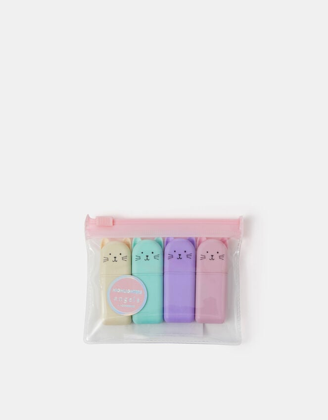 4-Pack Girls Cat Highlighters, , large