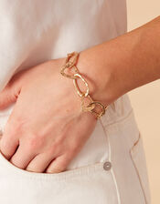 Textured Chain Link Clasp Bracelet, , large