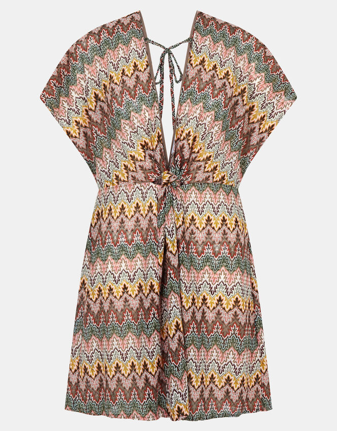 Crochet Mini Kaftan, Natural (NEUTRAL), large