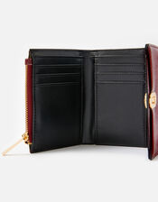 Patent Lock Purse, Red (BURGUNDY), large
