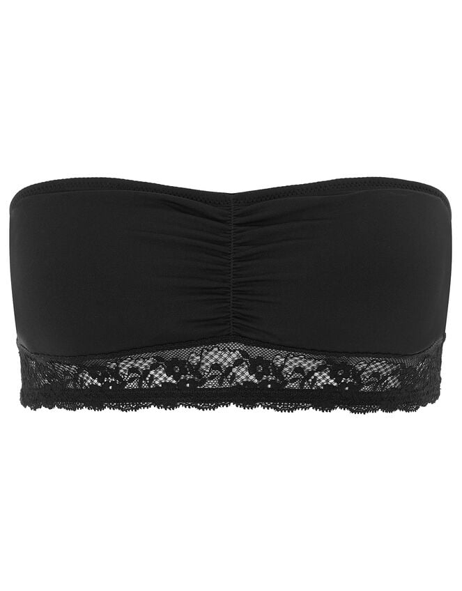 Lace Bandeau Bra, Black (BLACK), large