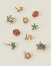 5-Pack Nautical Stud Earrings, , large