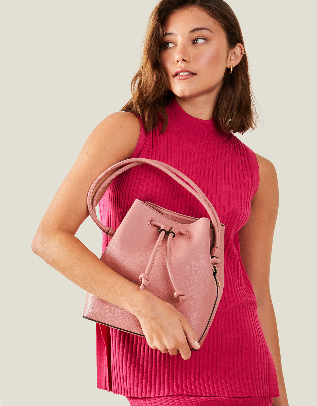 Duffle Handheld Bag Pink Black Friday Accessorize Global