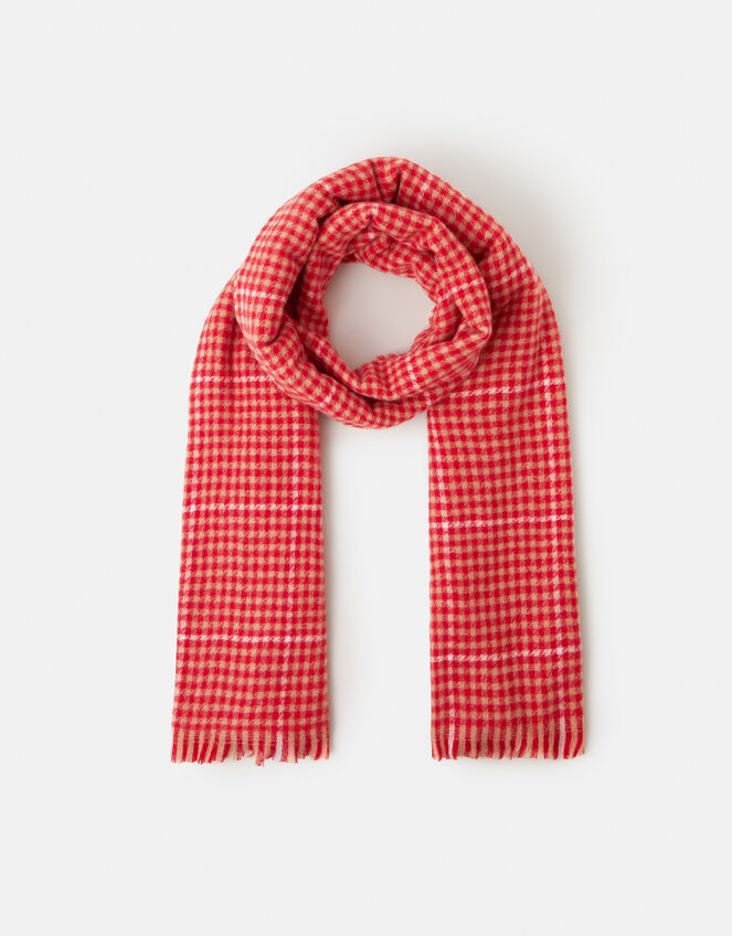 Houndstooth Blanket Scarf, , large