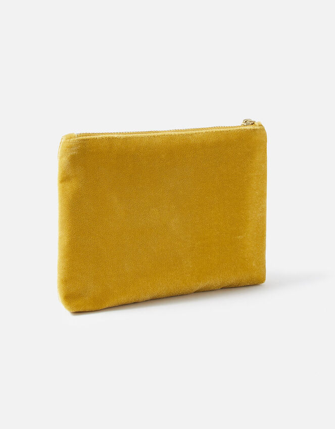 Initial Pouch Bag, Yellow (OCHRE), large