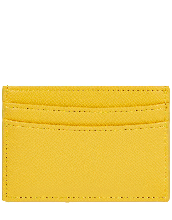 Embroidered Rainbow Cardholder, Yellow (YELLOW), large
