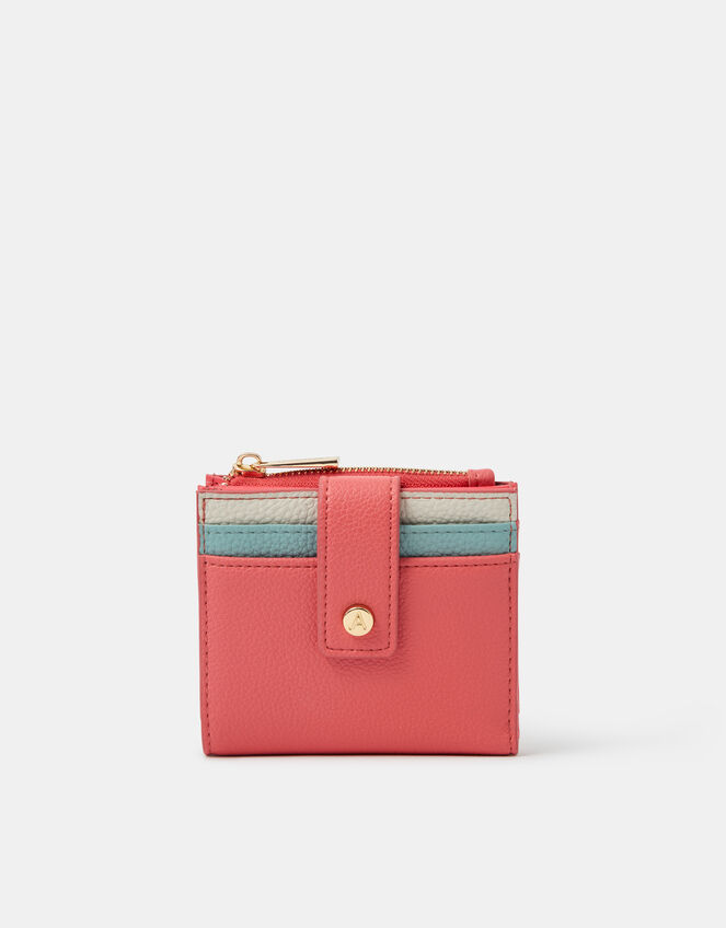 Compact Colourblock Purse, , large