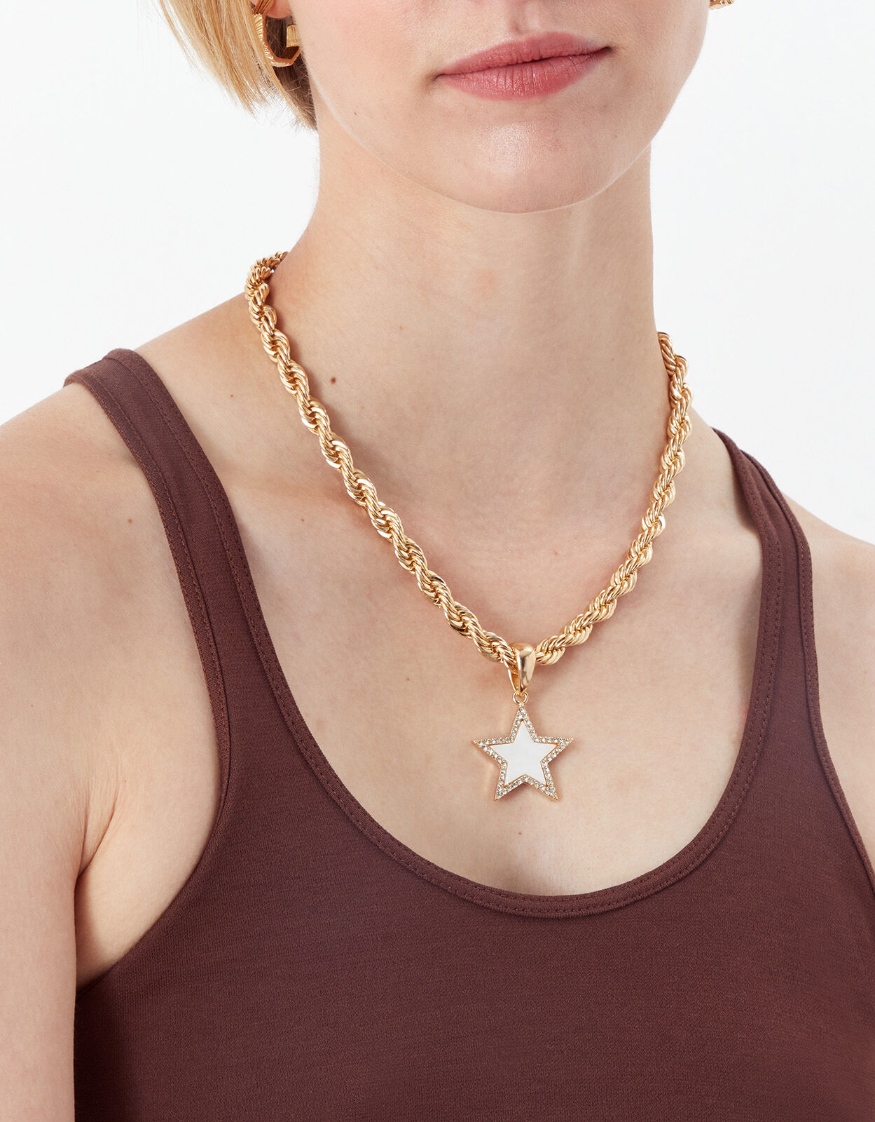 Chunky discount star necklace
